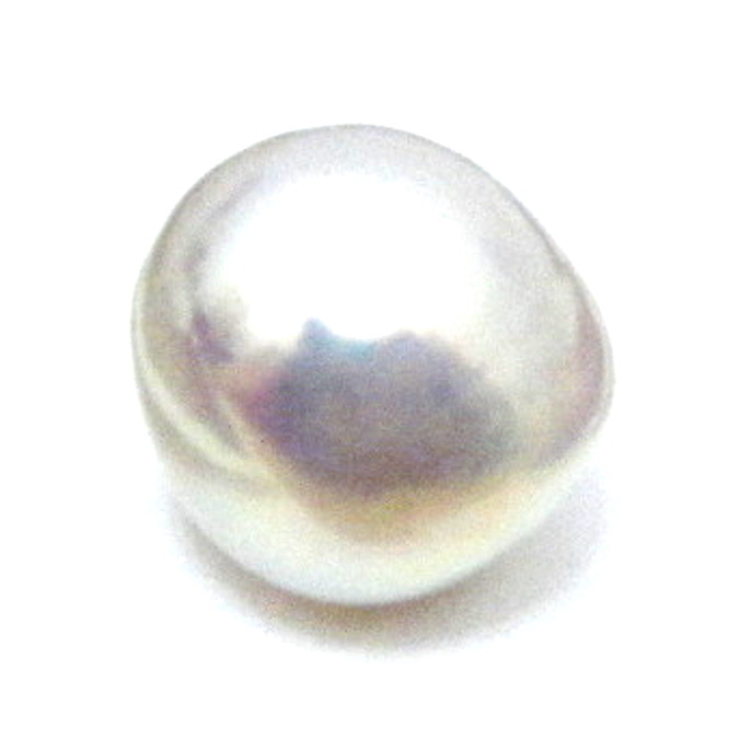 White High Dome Button Pearl